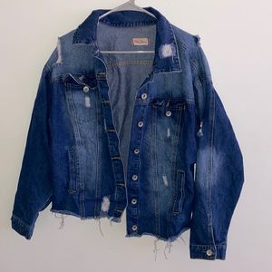 Oversized jean jacket